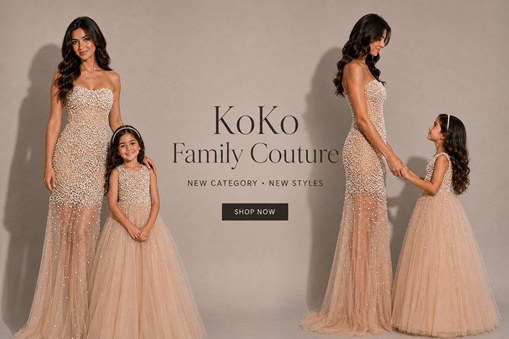 koko-adora-matching-mother-daughter-dresses-family-couture.jpg KoKo Adora matching mother and daughter dresses from the Family Couture collection